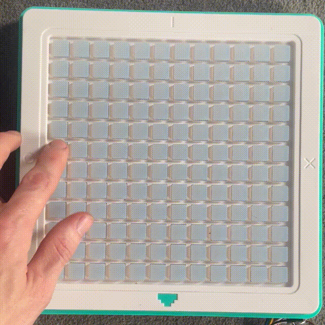 Demo of button inputs being logged (early glitchy clip)